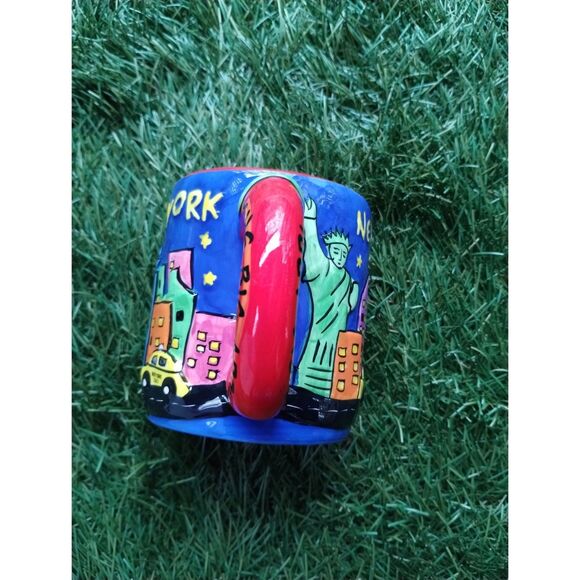 New York The Big Apple Statue of Liberty Taxi Ceramic Coffee Mug Collectible Cup - Picture 10 of 12